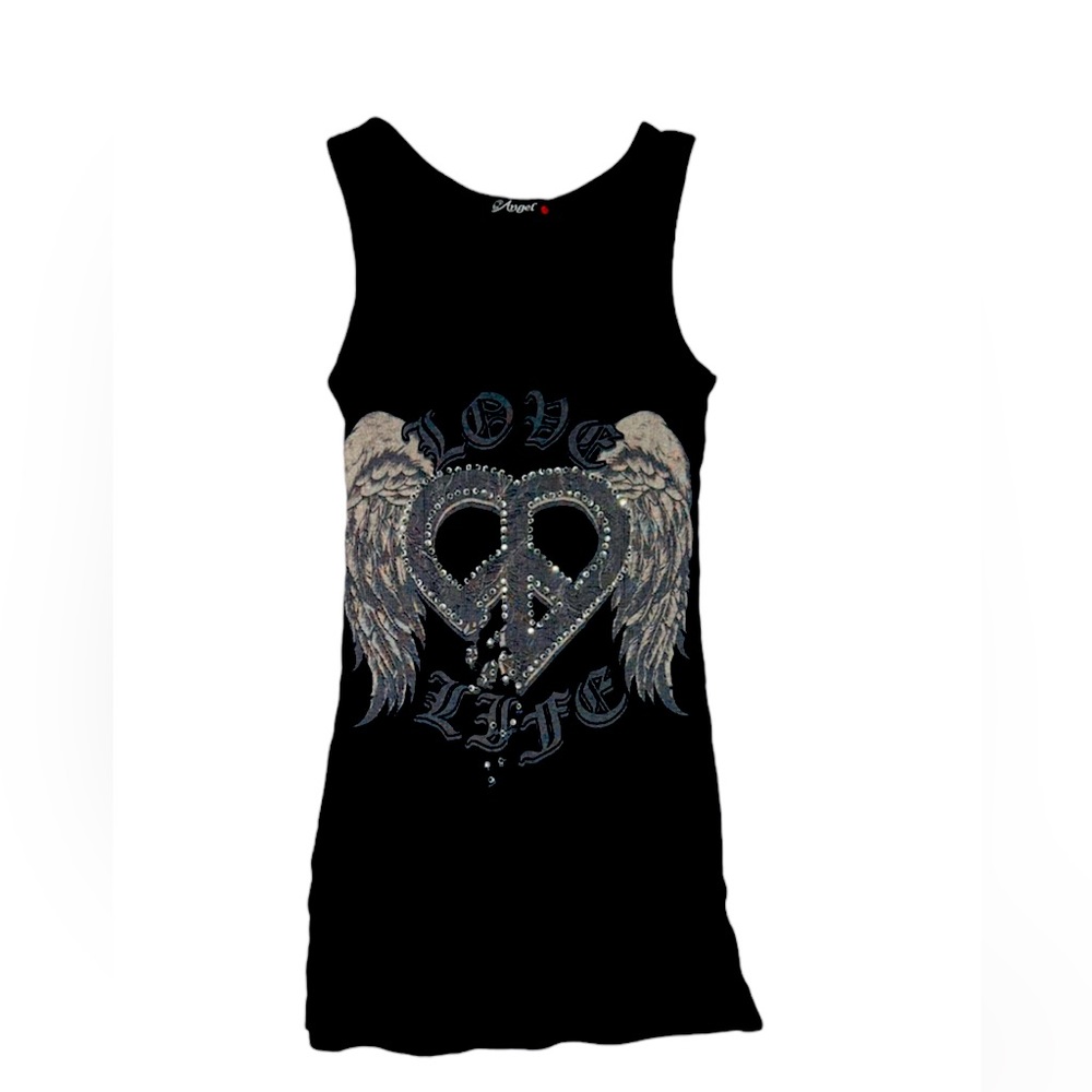 womens Y2K grunge affliction style tank top